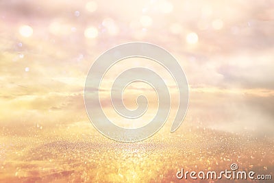 Bright galaxy or fantasy background. Abstract light burst . magical and mystery concept. Stock Photo