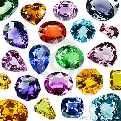 Bright gems Stock Photo