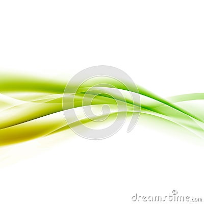 Bright green speed swoosh line abstract modern layout Vector Illustration