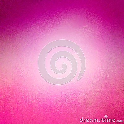 Bright hot pink background with purple border and distressed vintage texture layout Stock Photo