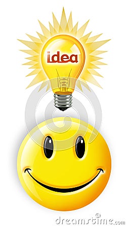 Bright Idea Stock Photo