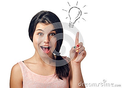 Bright Idea Stock Photo