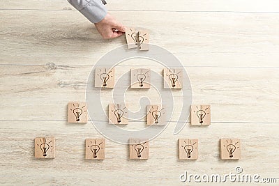 Bright ideas, creative thinking and success Stock Photo