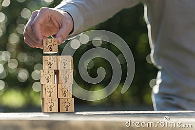 Bright ideas, inspiration and vision concept Stock Photo