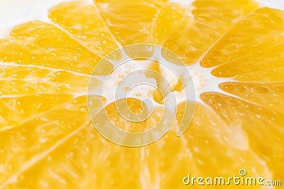 Bright juicy citrus pulp close-up. Stock Photo