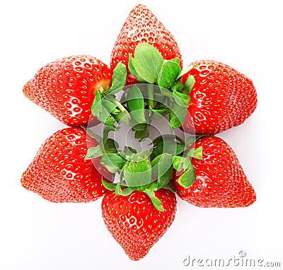 Bright juicy fresh strawberries Stock Photo