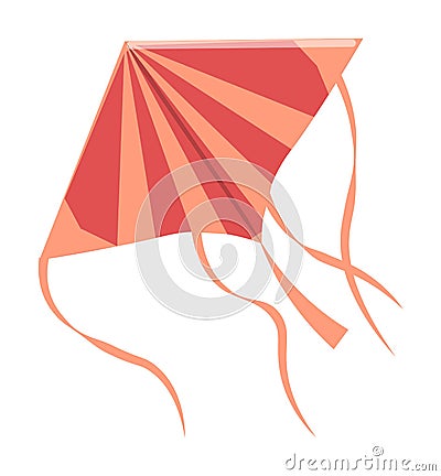 Bright kite like cramp-fish isolated on white Vector Illustration