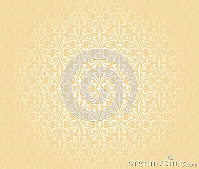 Bright luxury vintage wallpaper bridal, gold, Bright, Wedding, Vector Illustration