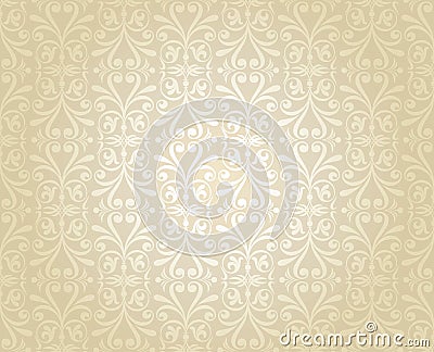 Bright luxury vintage wallpaper bridal, gold, Bright, Wedding, Vector Illustration