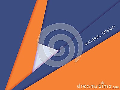 Bright material design Vector Illustration