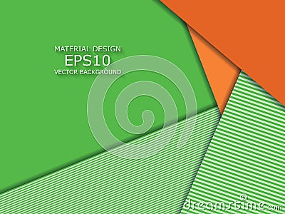 Bright material design Vector Illustration