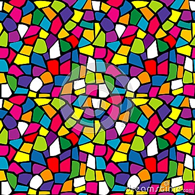 Bright mosaic texture Vector Illustration