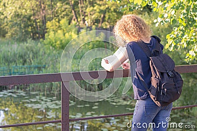 Bright and multi colorful wooden fence on children& x27;s playground Stock Photo