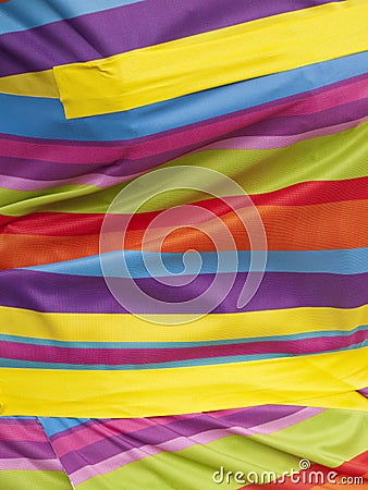 Bright multi-coloured cloth Stock Photo