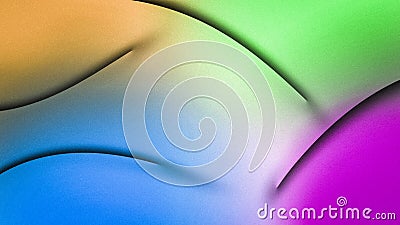 Bright multicolor yellow, blue, green, pink abstract gradient background with wave or dune effects. Wallpapers UHD 8k 4K Stock Photo