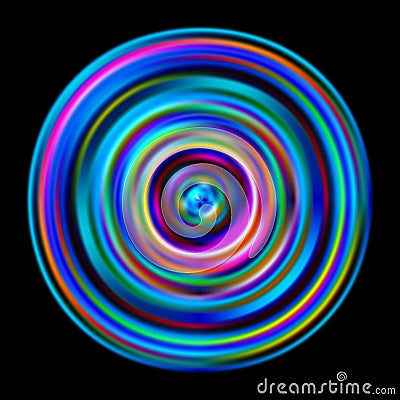 Bright multicolored disk. Vector illustration in chromatic color Vector Illustration