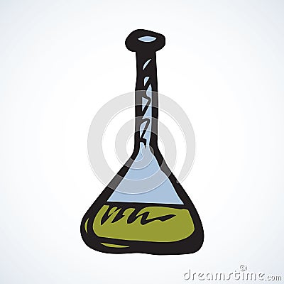 Test tubes. Vector drawing Vector Illustration