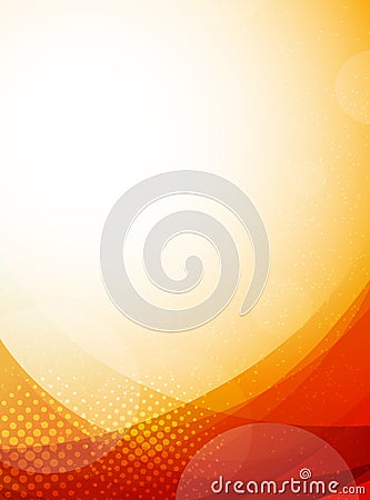 Bright orange background Vector Illustration