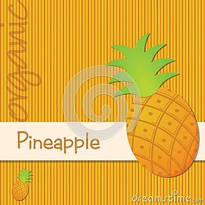 Bright Organic Fruit Background Vector Illustration