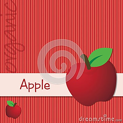 Bright Organic Fruit Background Vector Illustration