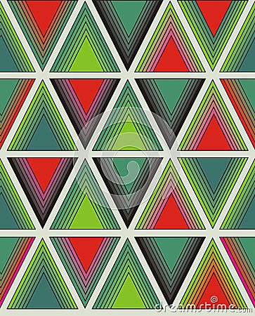 Bright pattern of triangles Stock Photo