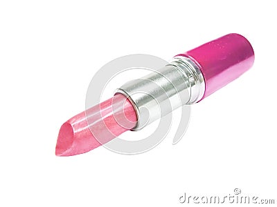 Bright pink lipstick Stock Photo