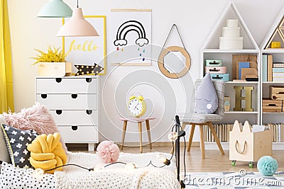 Bright playroom interior Stock Photo