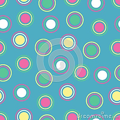 Bright Polka Dots Stock Photo