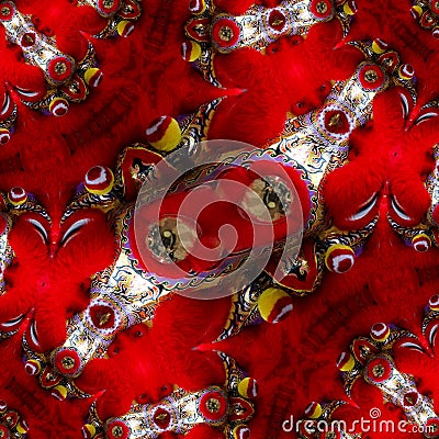 Bright Powerful Red White Abstract Background Stock Photo