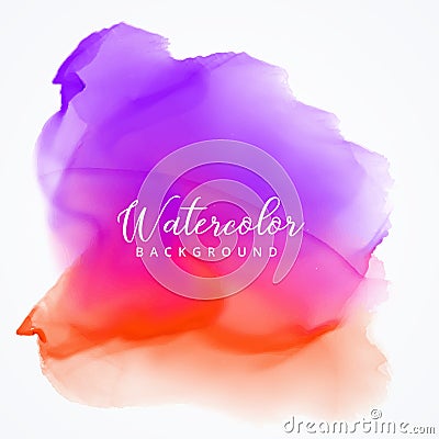 bright purple and red watercolor stain background Vector Illustration