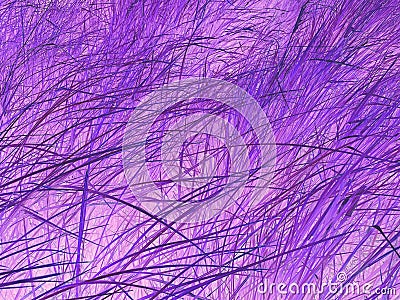 Bright purple ultraviolet neon natural grass as background Stock Photo