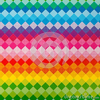 Bright rainbow square pattern Stock Photo