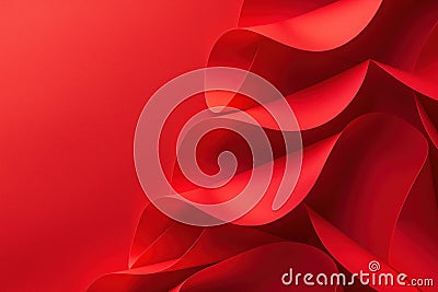 Bright red abstract blank paper background. Close-up of vibrant red color with textured pattern. Empty, grungy, and creative Stock Photo