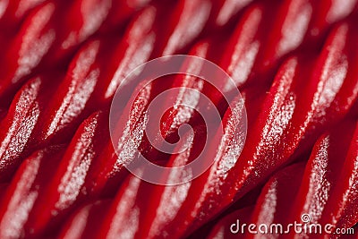 Bright Red Licorice Candy Stock Photo