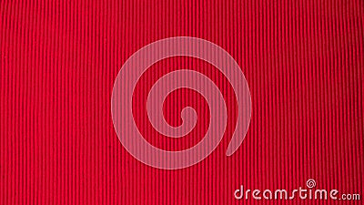 Bright red saturated background in volumetric strip fabric textile Stock Photo