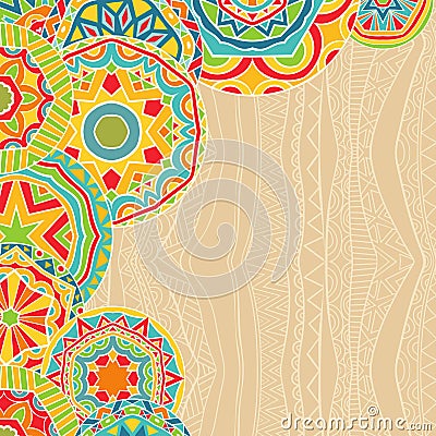 ethnic background vector rounds bright pattern patterns abstract tribal greeting invitations copy space cards special text posters dreamstime