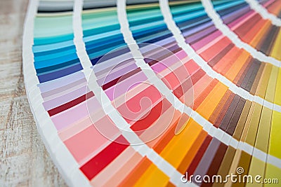 bright samples of color palette Stock Photo