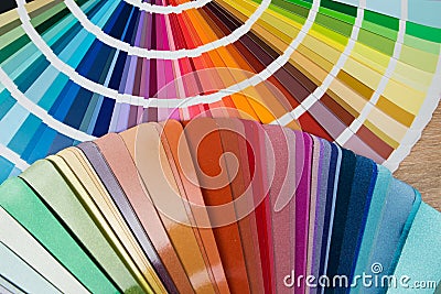 bright samples of color palette Stock Photo