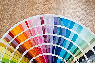 bright samples of color palette Stock Photo