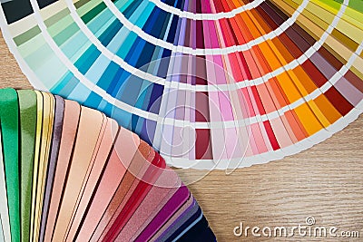 bright samples of color palette Stock Photo