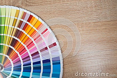 bright samples of color palette Stock Photo