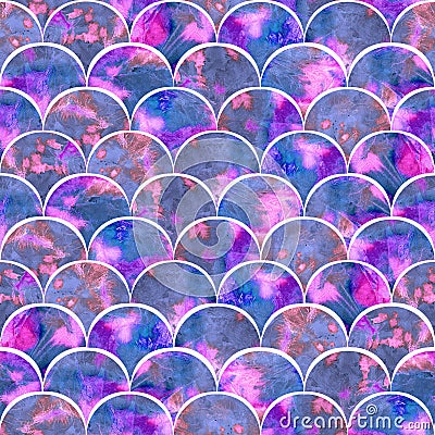 Bright scales in pink and blue colors palette Stock Photo