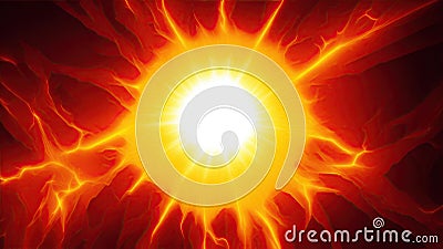 Bright Solar Flare Design Background. Stock Photo