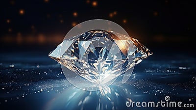 A bright solar flash on the surface resembling a sparkling diamond Stock Photo