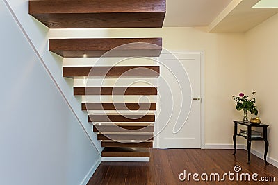 Bright space - classy stairway Stock Photo