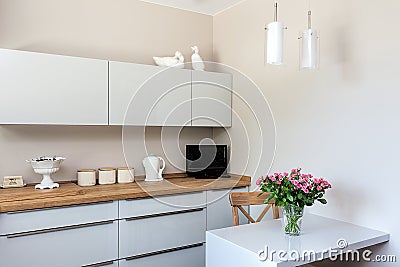 Bright space - kitchen corner Stock Photo