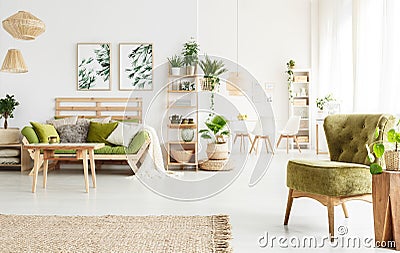 Bright spacious apartment Stock Photo