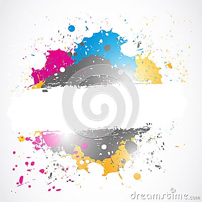 Bright splash grunge design Vector Illustration