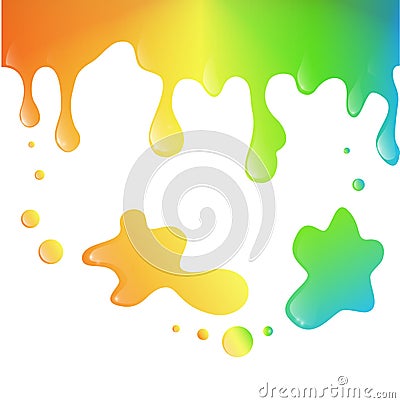 Bright splash rainbow sweet background design Vector Illustration