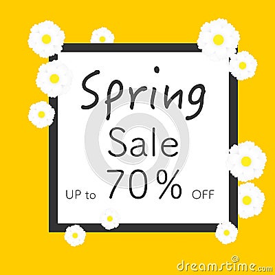 Bright spring banners design. Vector resizable illustration. Vector Illustration